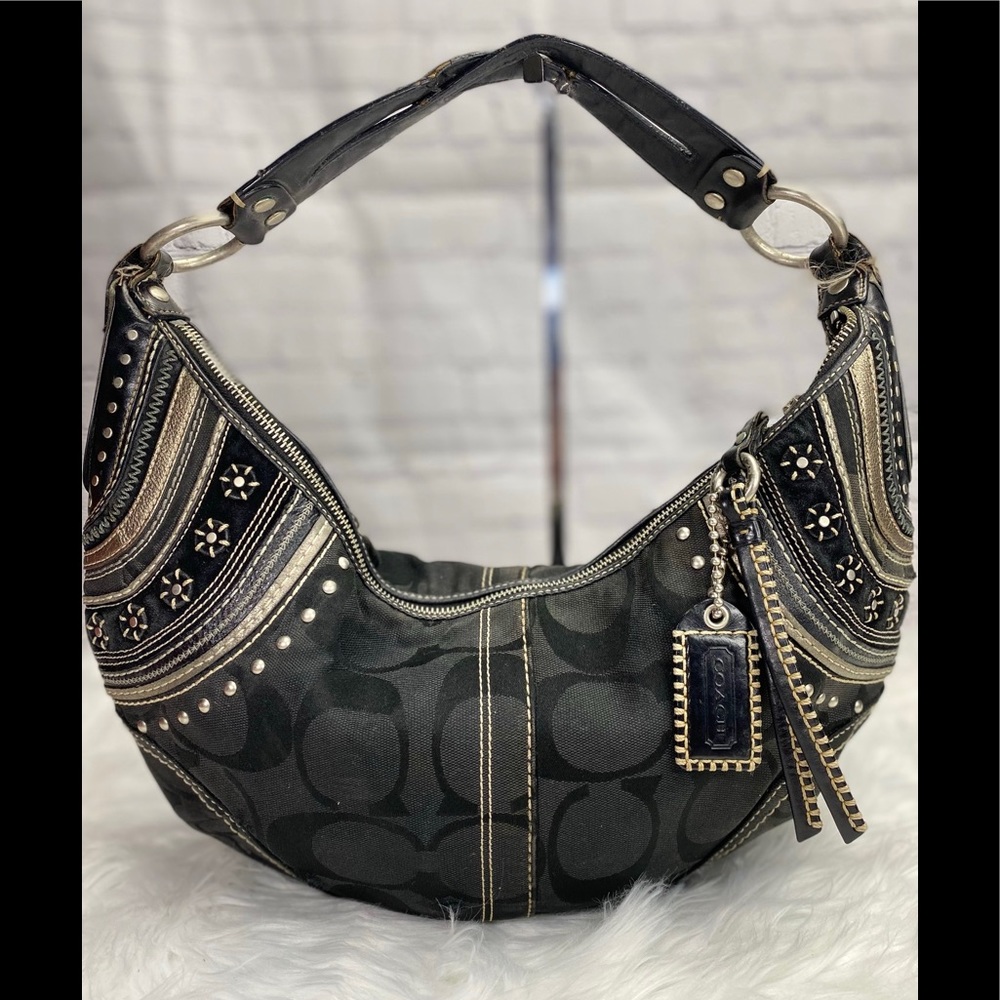 Black coach purse